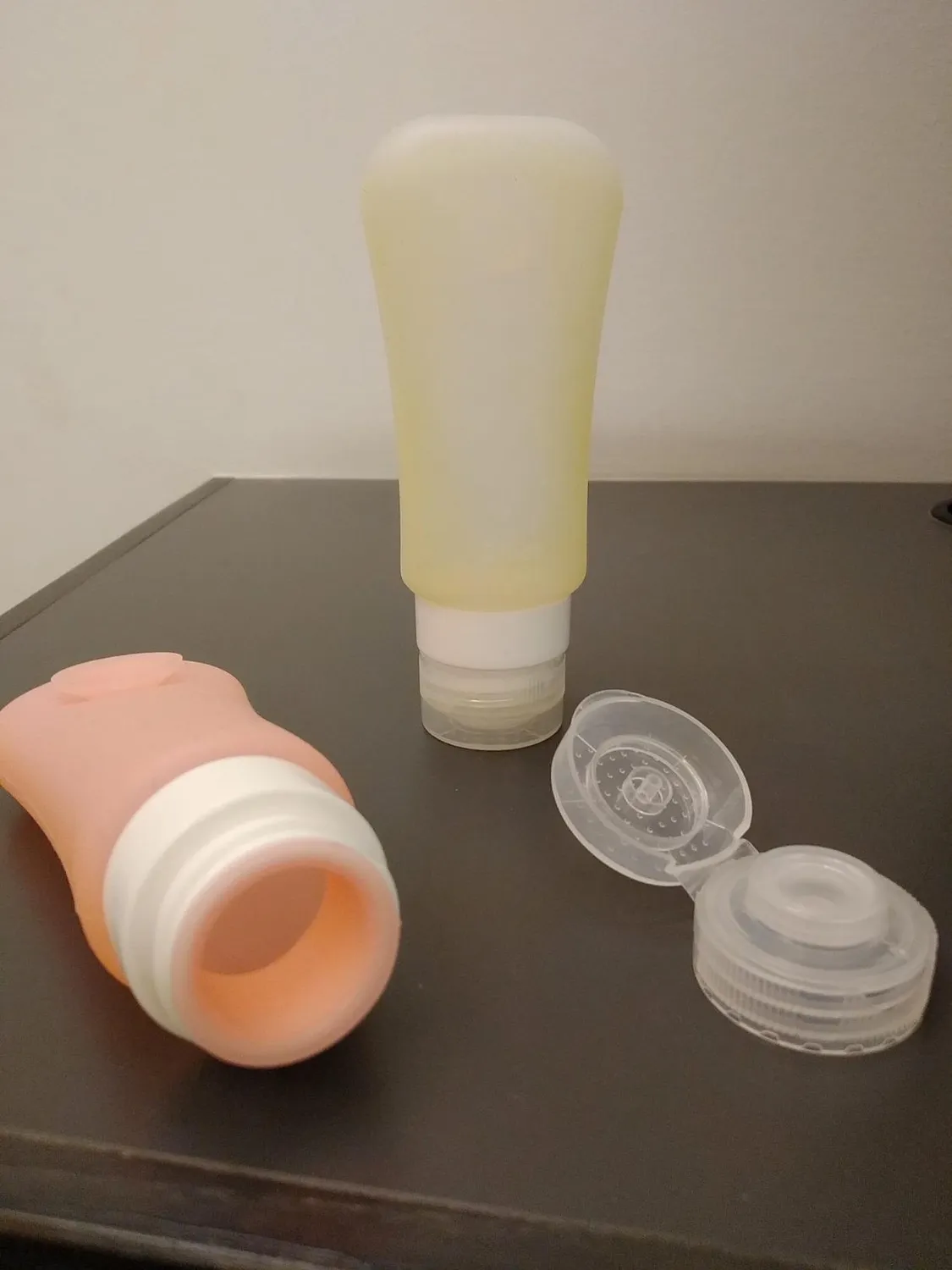 MoKo bottiglie viaggio silicone 89 ml set 4 pezzi BPA free
