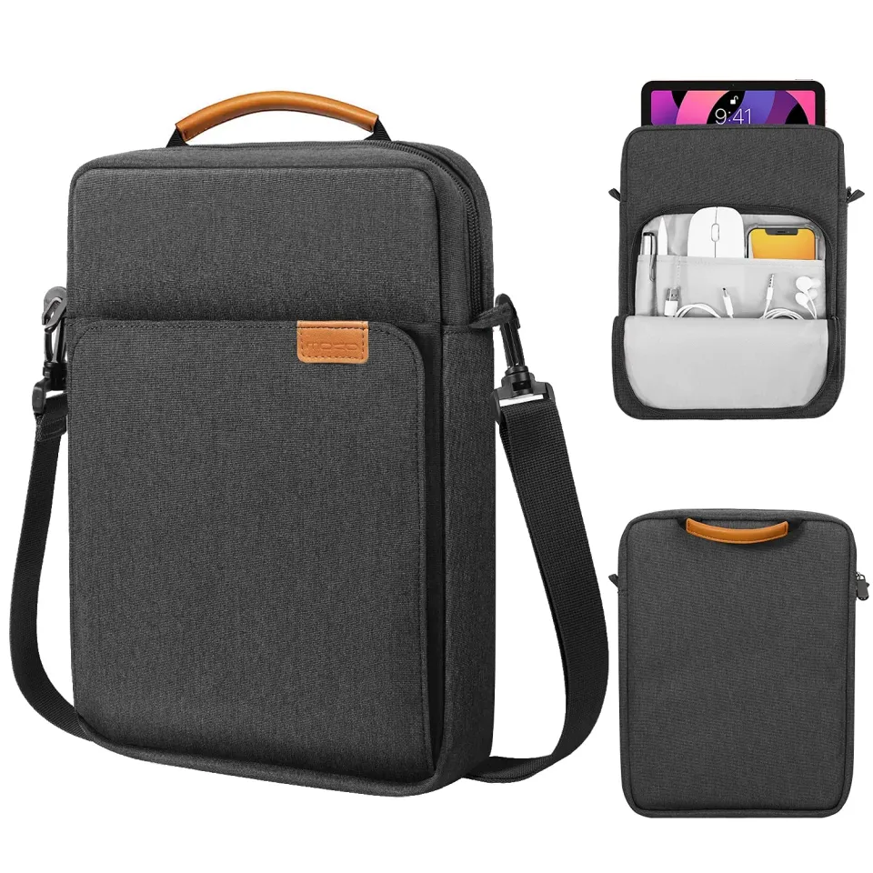 MoKo Tablet 9-11 pollici borsa sleeve nero grigio imbottita manico