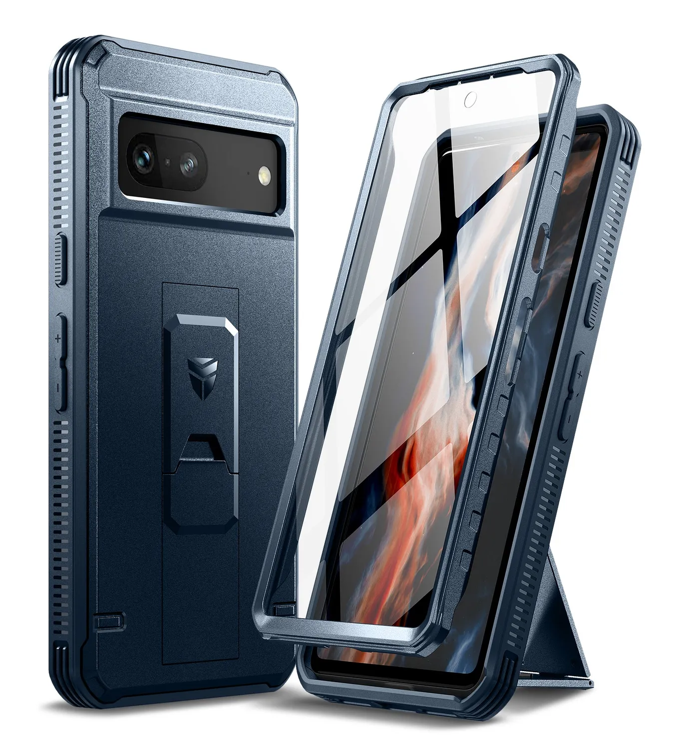 Dexnor Cover Google Pixel 7 Nera Full-Body con Stand