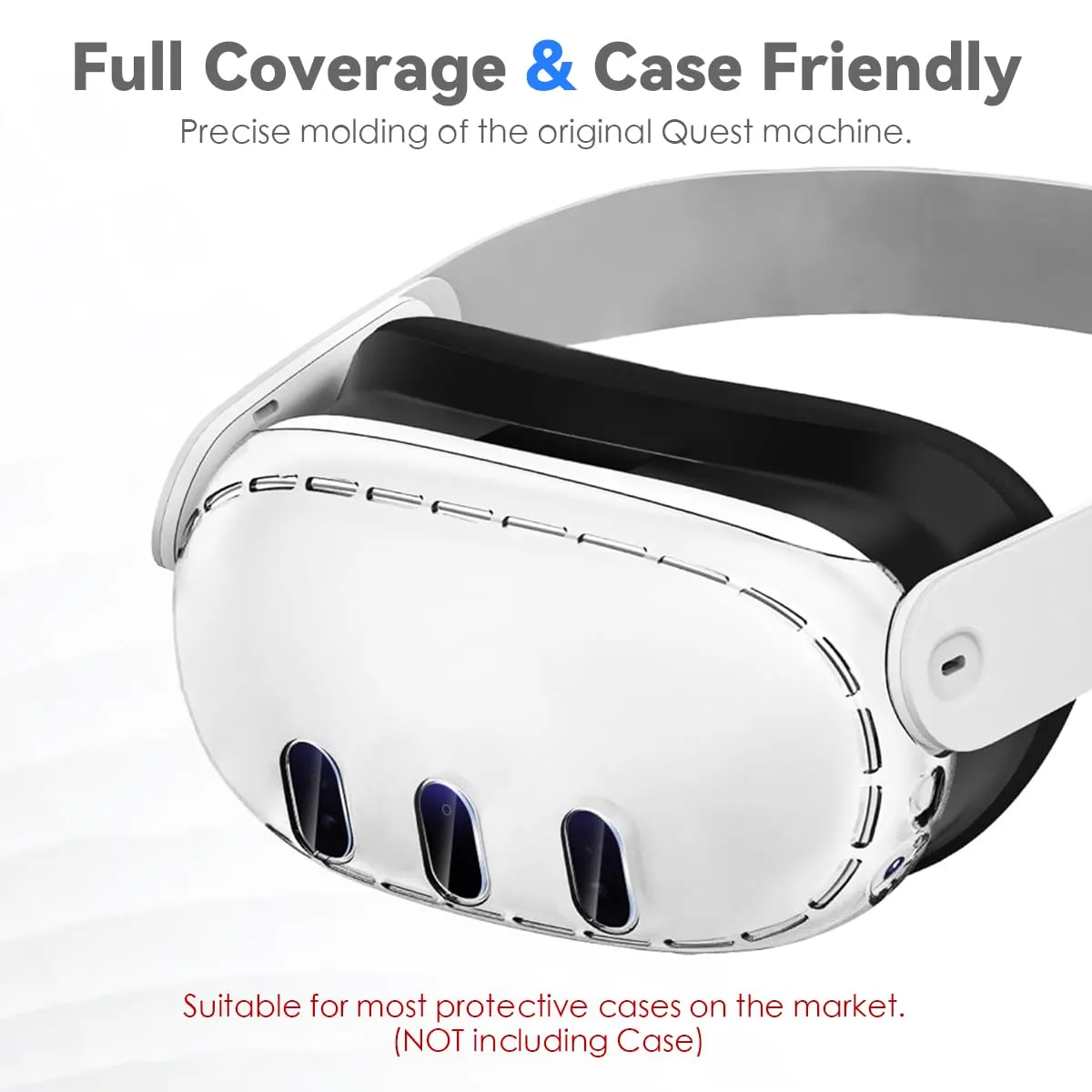 CloudValley Protezione Lenti Meta Quest 3 Vetro+Cover 2+1 HD