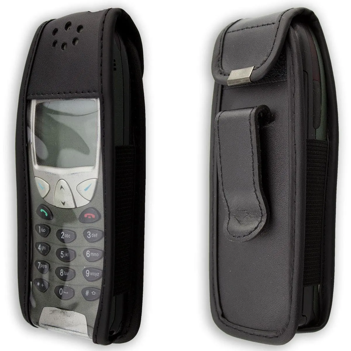 caseroxx Borsa Nokia 6210 6310 6310i Pelle Nero Clip