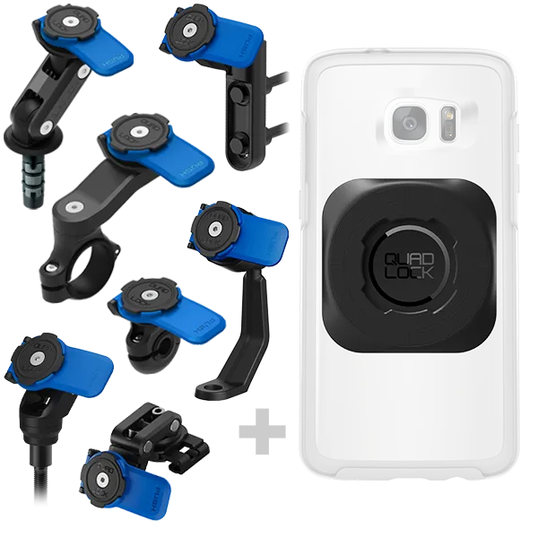 Quad Lock Kit Moto Universale supporto manubrio bundle nero