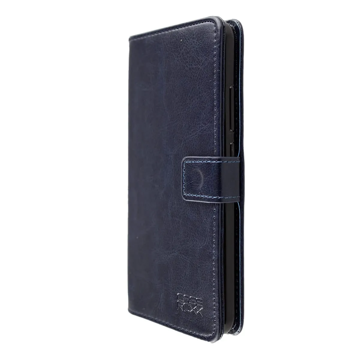 caseroxx Bookstyle custodia Beafon M6s azzurra antiurto
