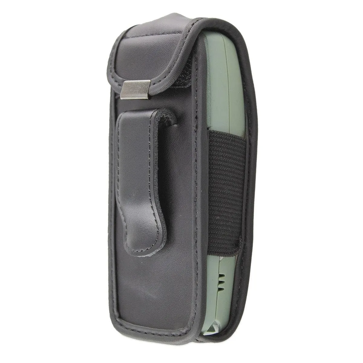 caseroxx Nokia 3410 fodero pelle nera clip cintura