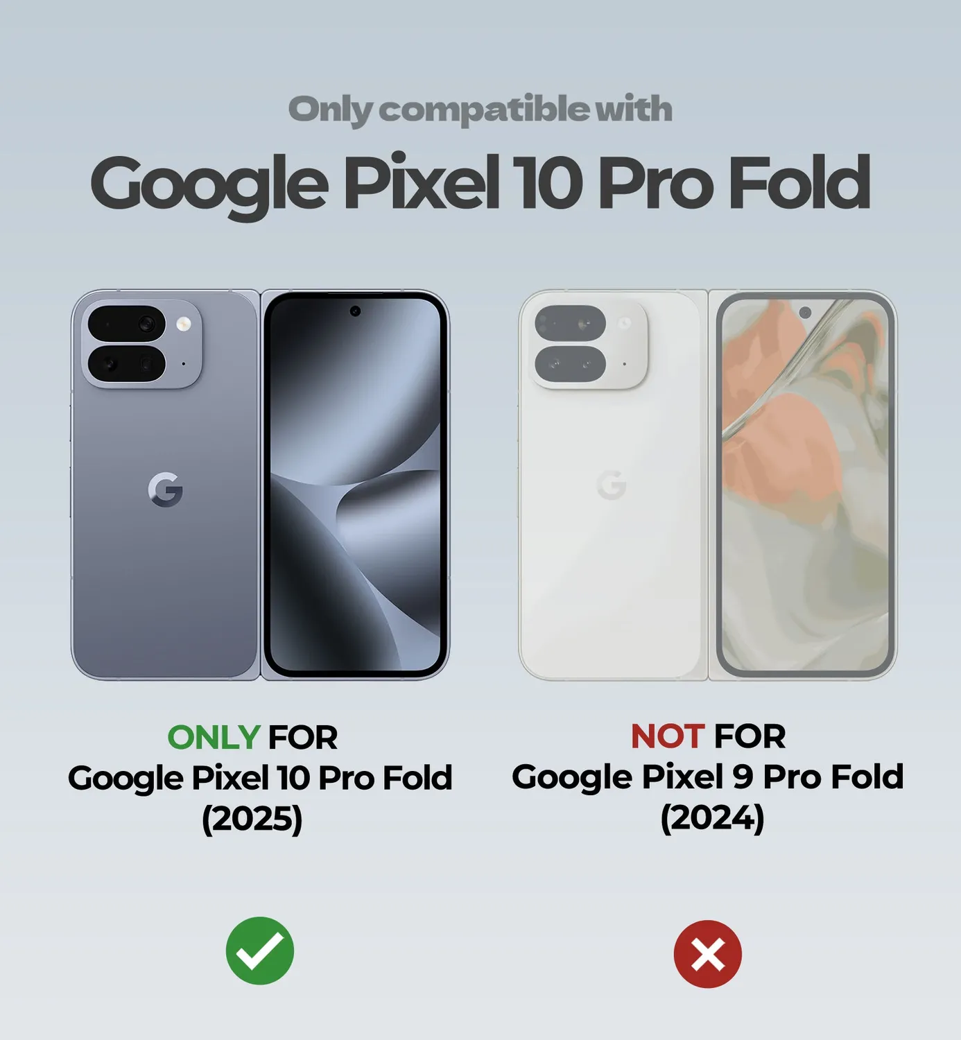 Dexnor cover Pixel 10 Pro Fold nera two-stand