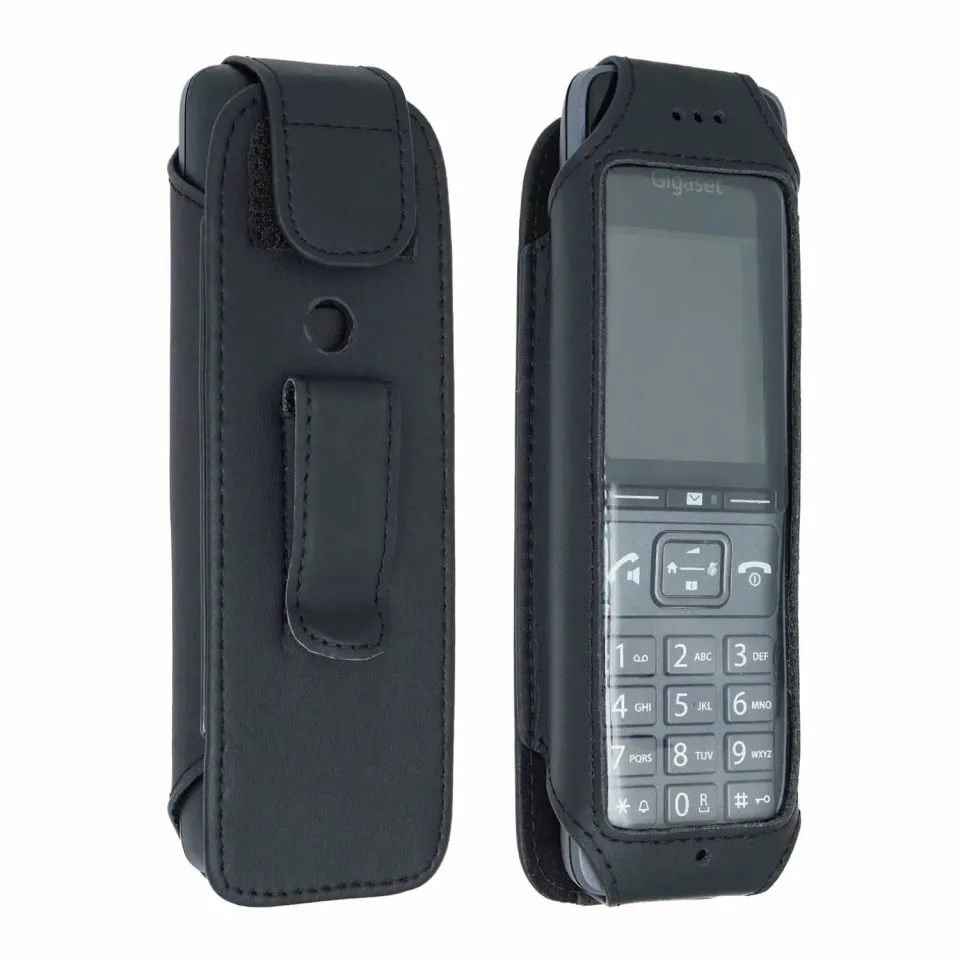 caseroxx Gigaset Comfort 500A custodia pelle con clip cintura