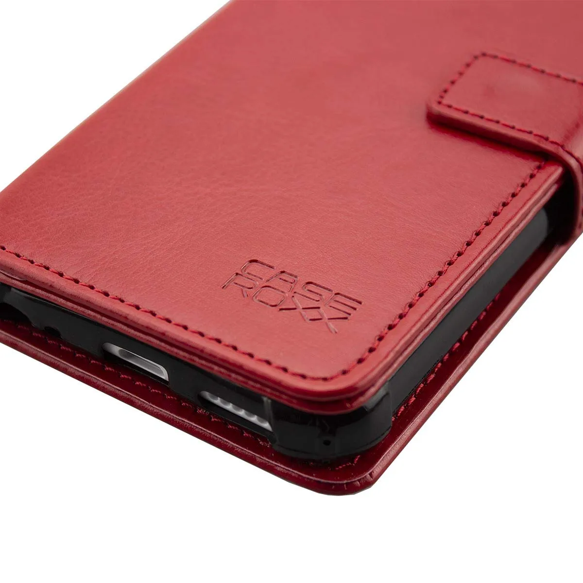 caseroxx Bookstyle Custodia per Gigaset GS4 Senior rossa portafoglio