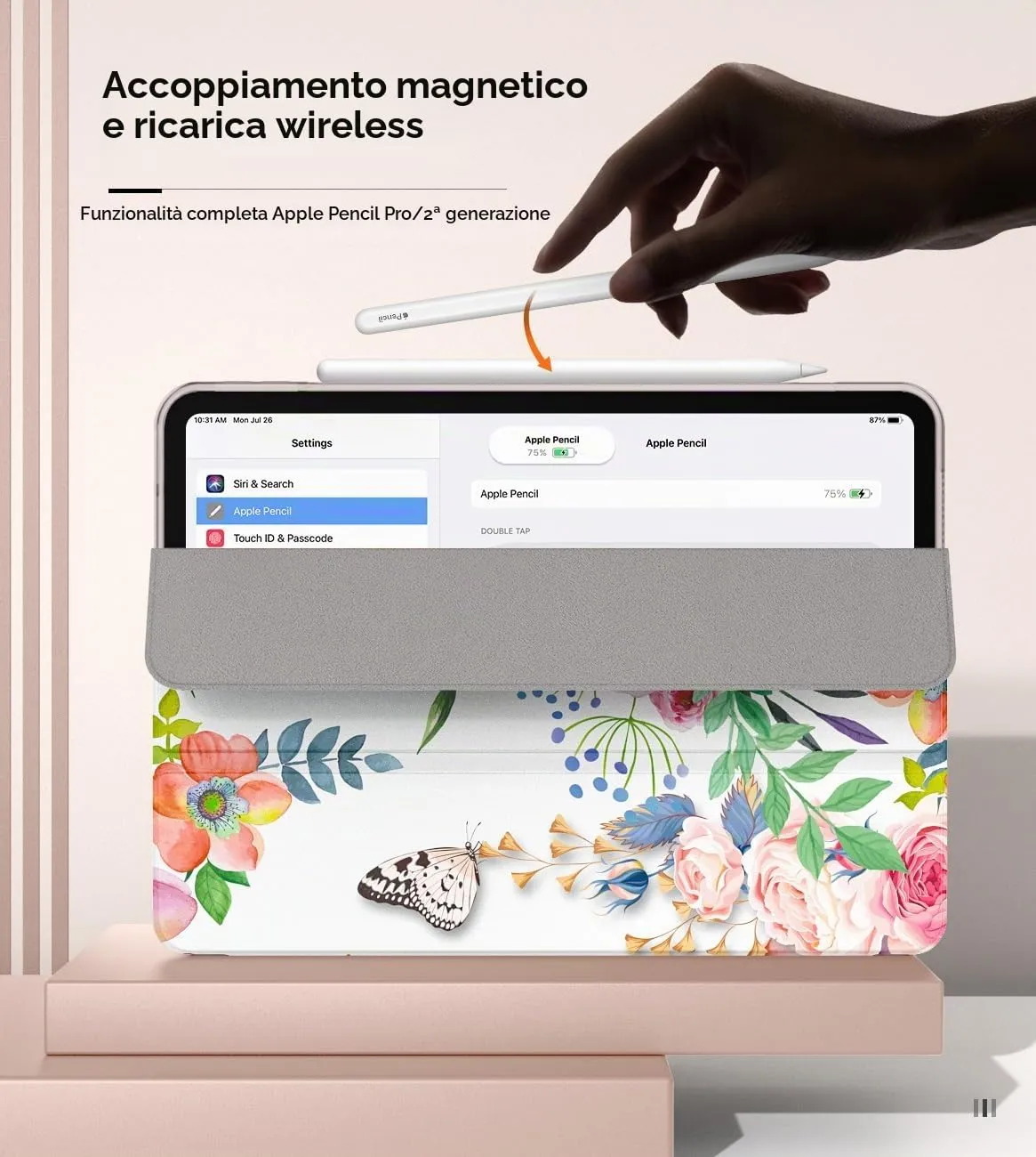 MoKo Cover iPad Air 11 M4 M3 Fiori Fragranti