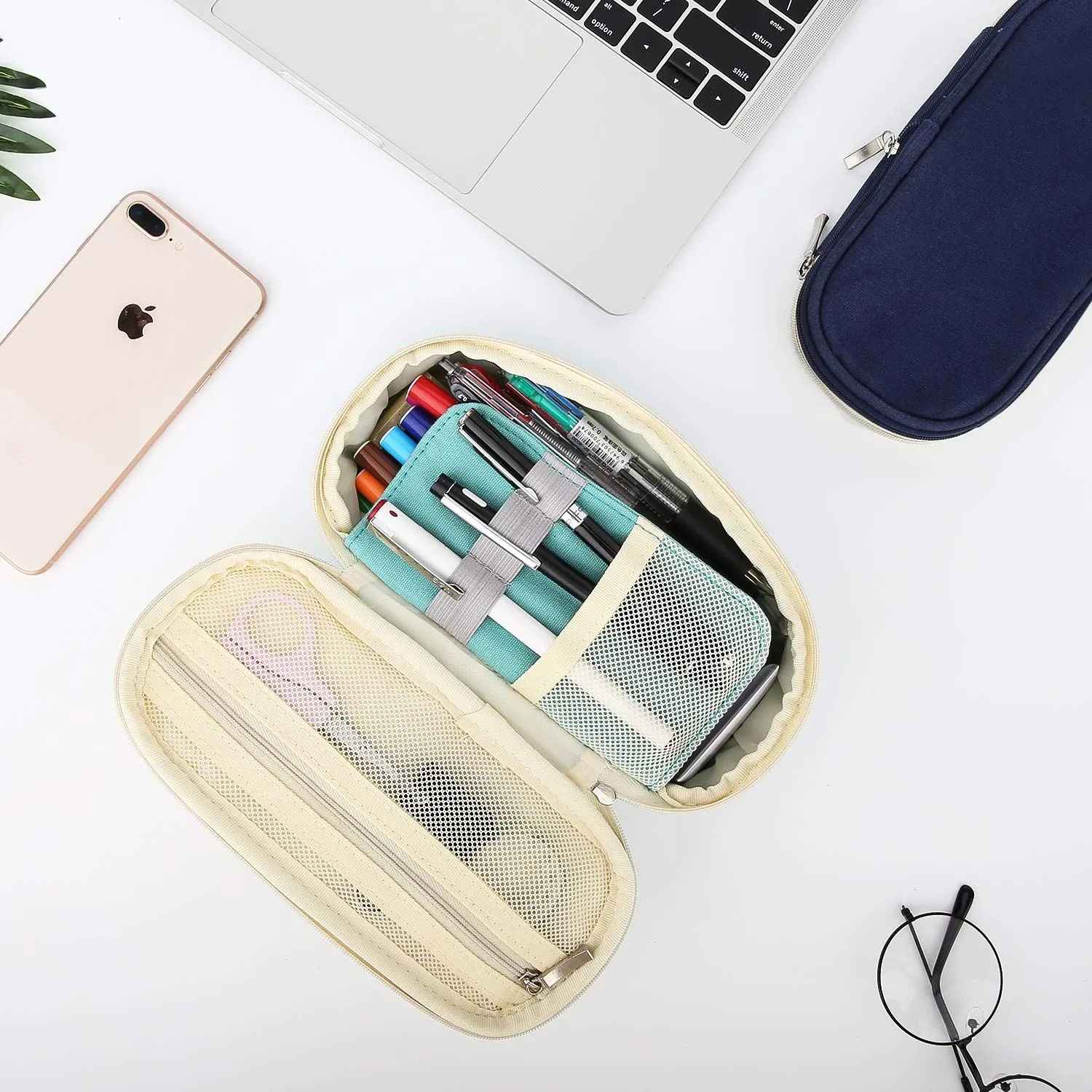 MoKo astuccio portamatite tela grande capacità organizer