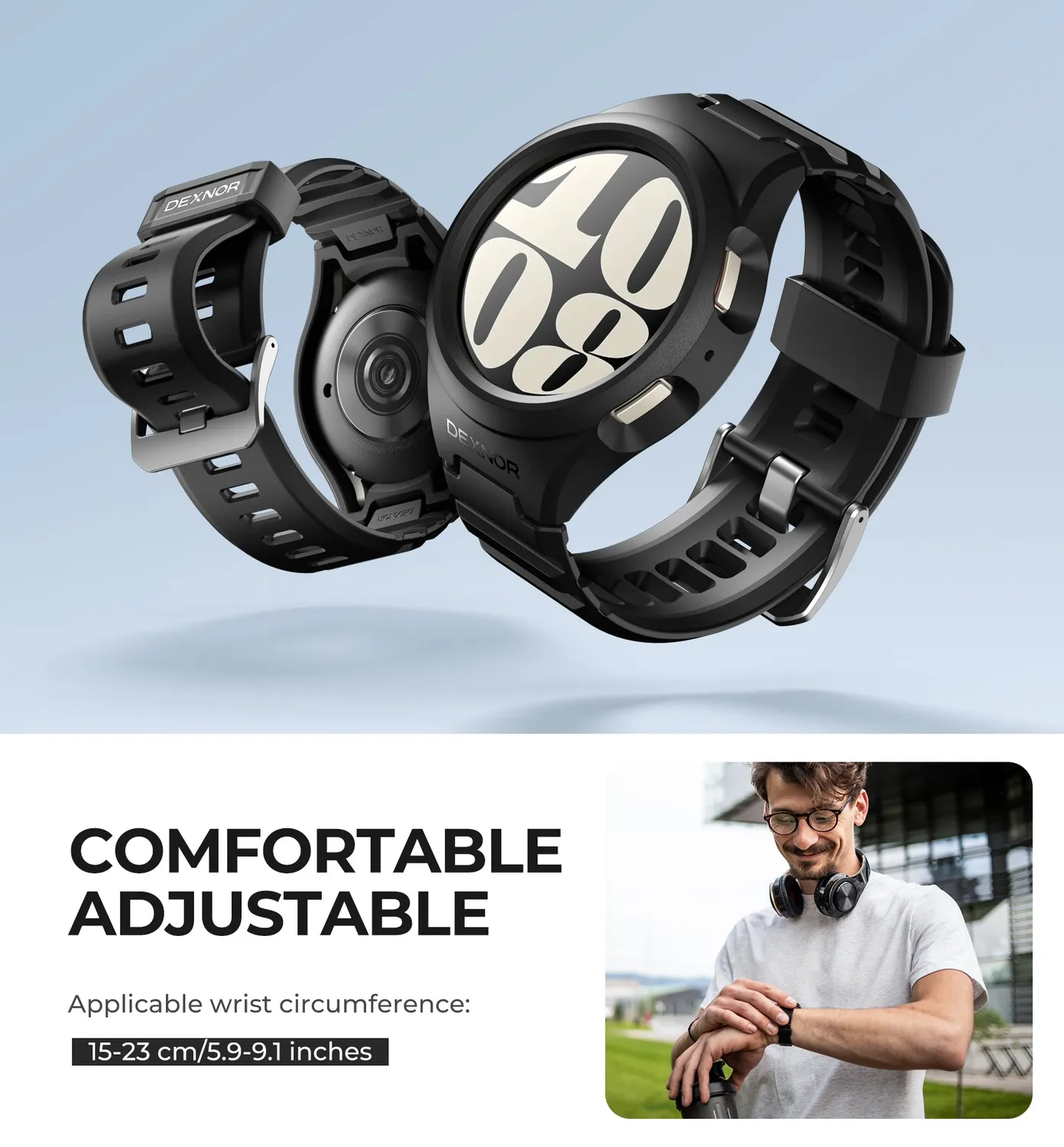 Dexnor Galaxy Watch 6 40mm cover orologio nera
