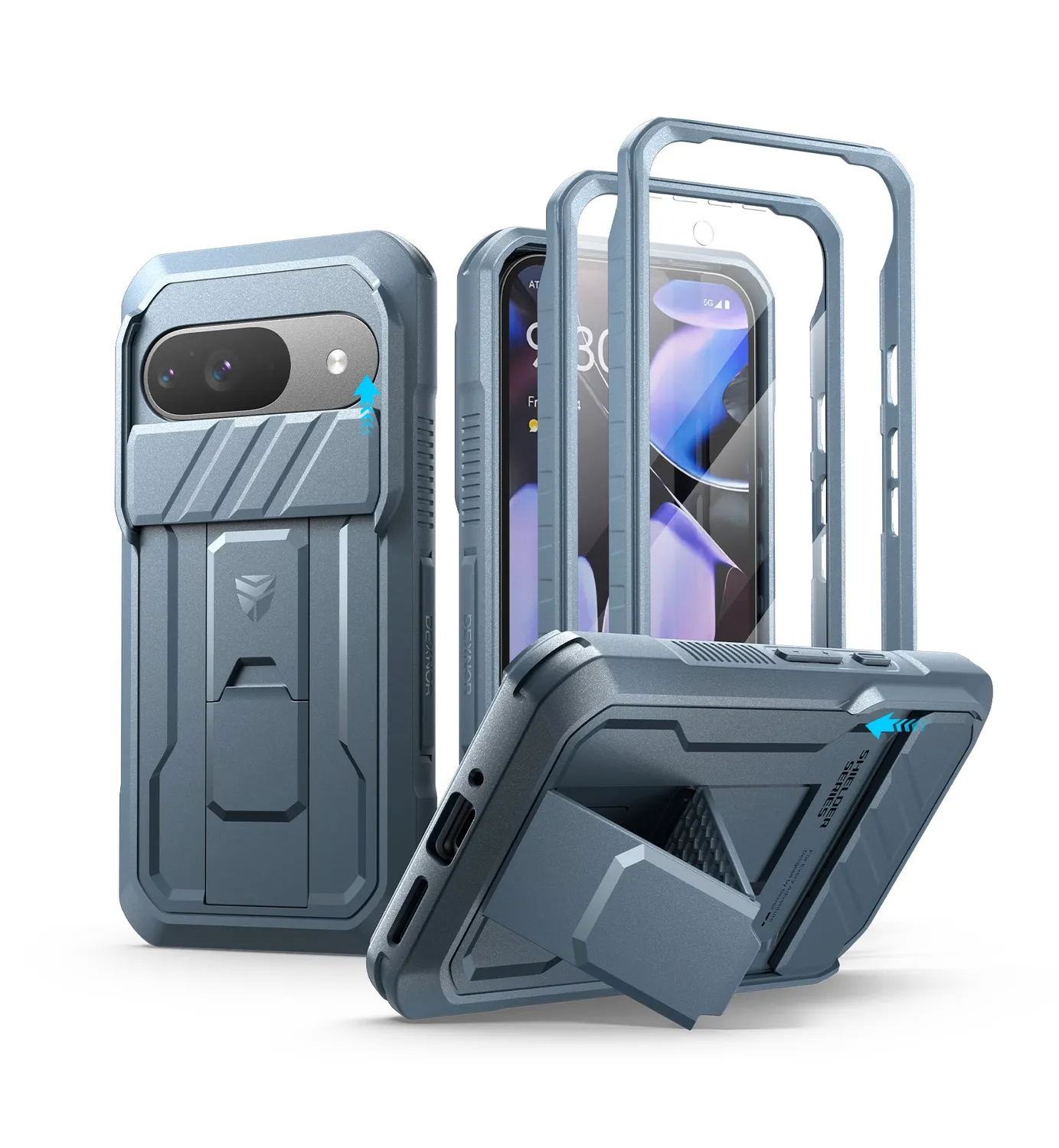 Dexnor Google Pixel 9 Cover nera antishock