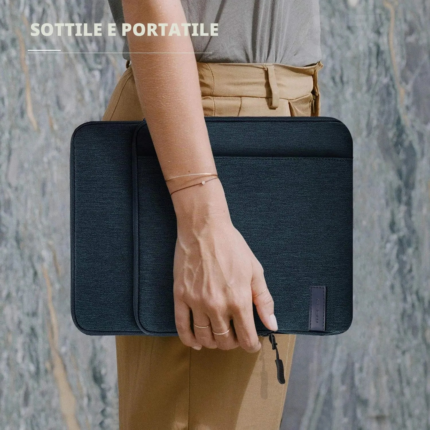 MoKo Borsa Tablet 9-11 Custodia Indaco Tasca Cerniera
