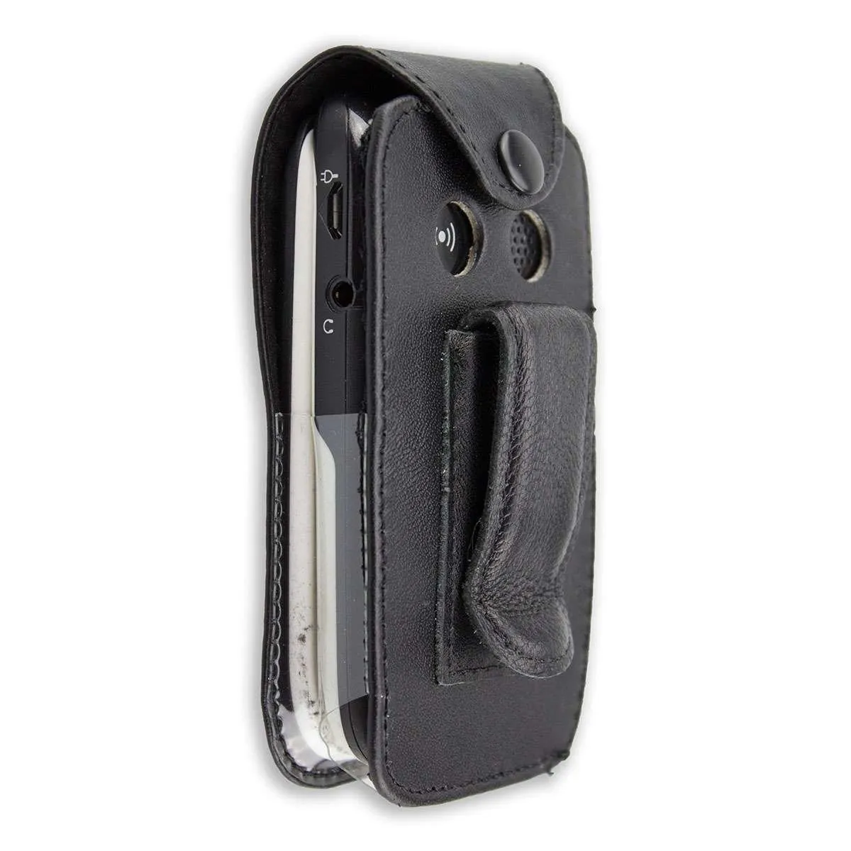 caseroxx Doro PhoneEasy 612 613 borsello pelle nero