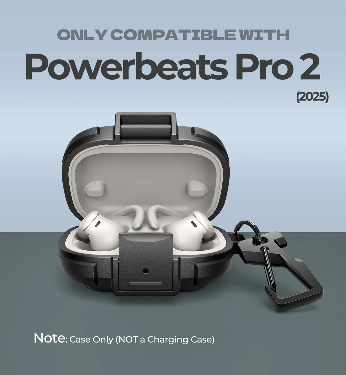 Dexnor Cover Powerbeats Pro 2 Nera Antishock con Moschettone