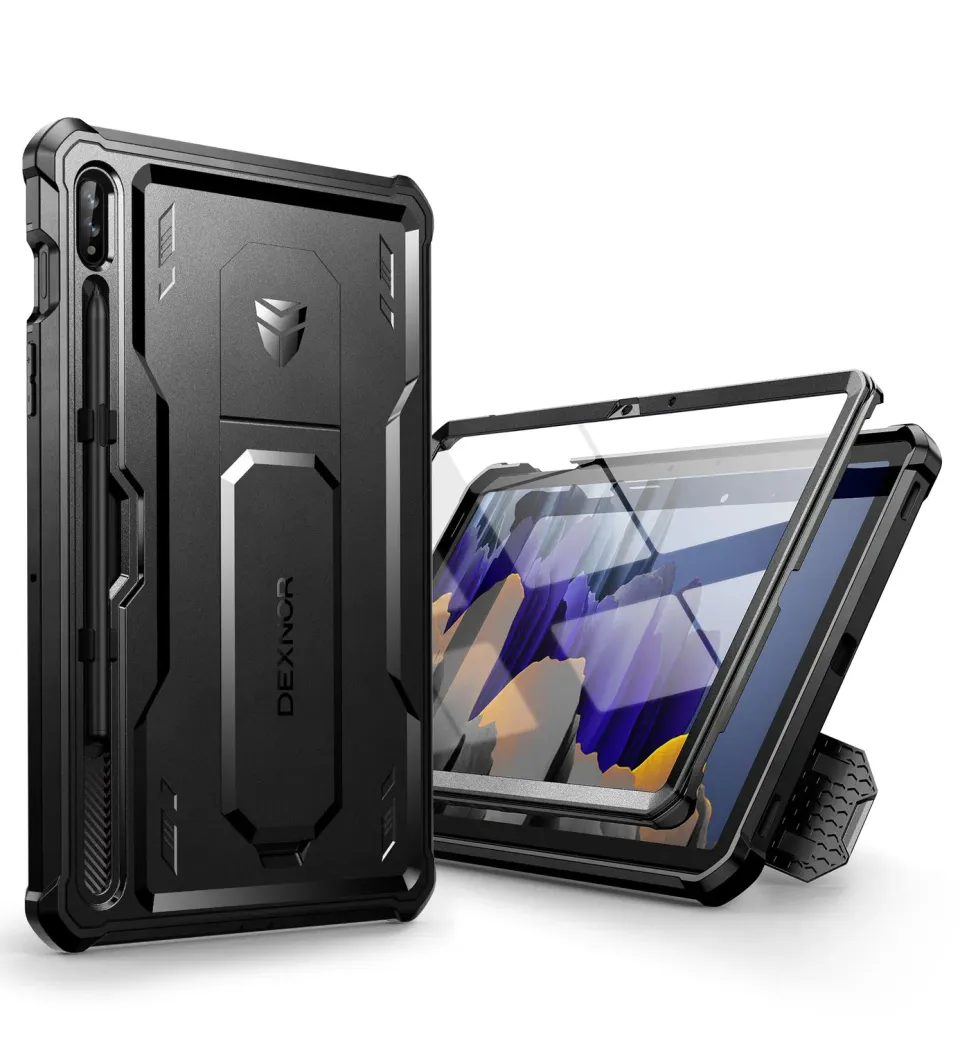 Dexnor Galaxy Tab S7 S8 11" cover nera rugged pennino
