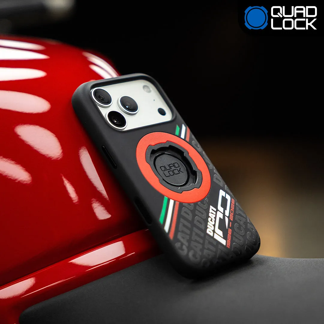 Quad Lock MAG Custodia Ducati 100 Years iPhone 16