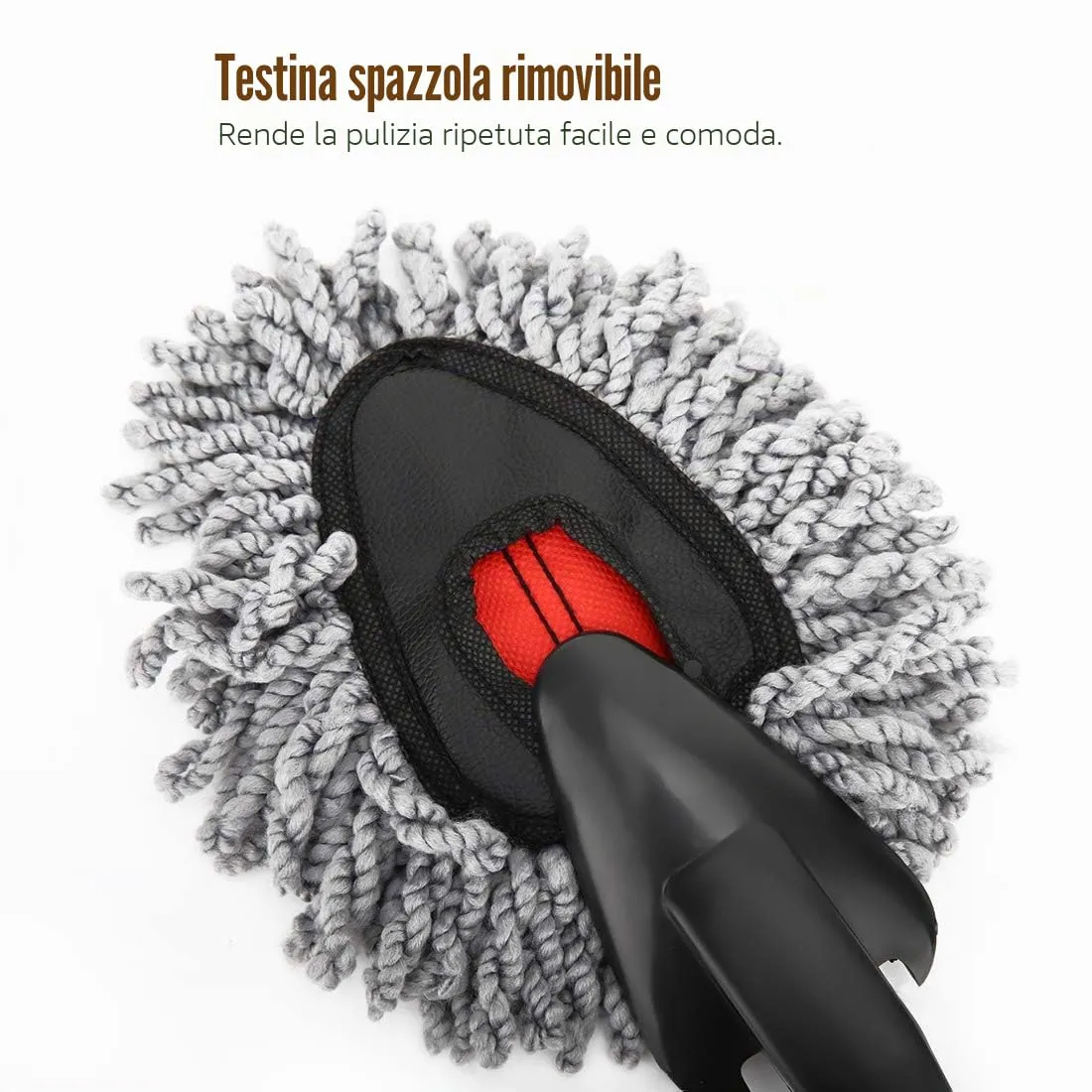 MoKo spazzole microfibra auto interni 2 pezzi morbide