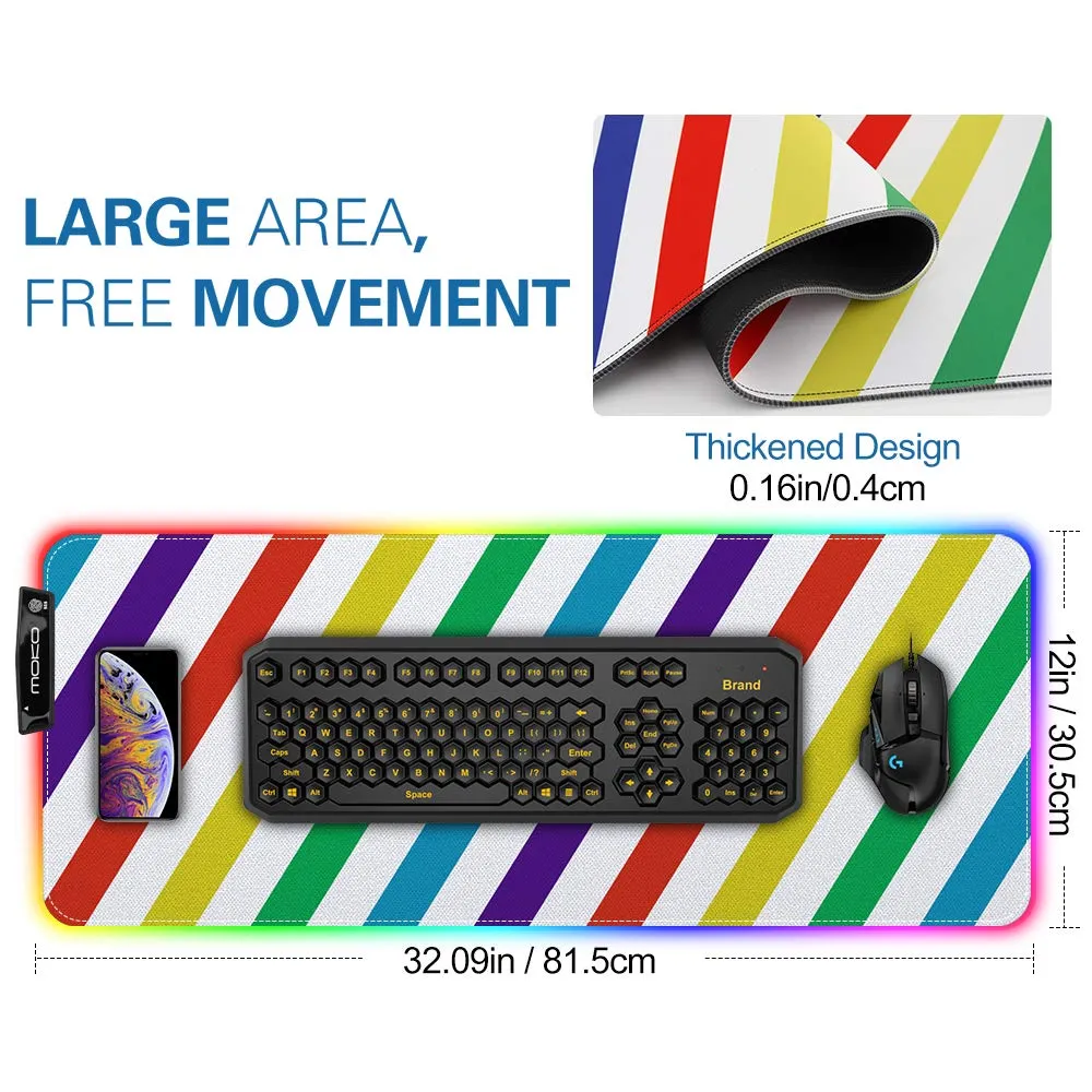 MoKo tappetino mouse gaming RGB antiscivolo impermeabile
