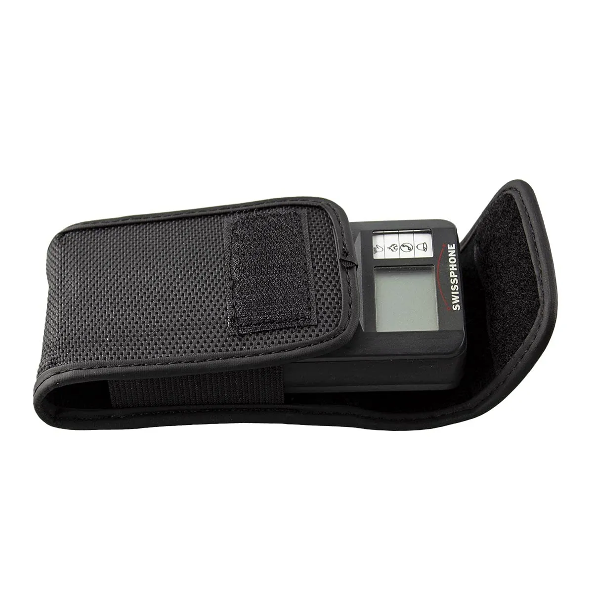 caseroxx custodia cercapersone Swissphone nylon nero antiurto