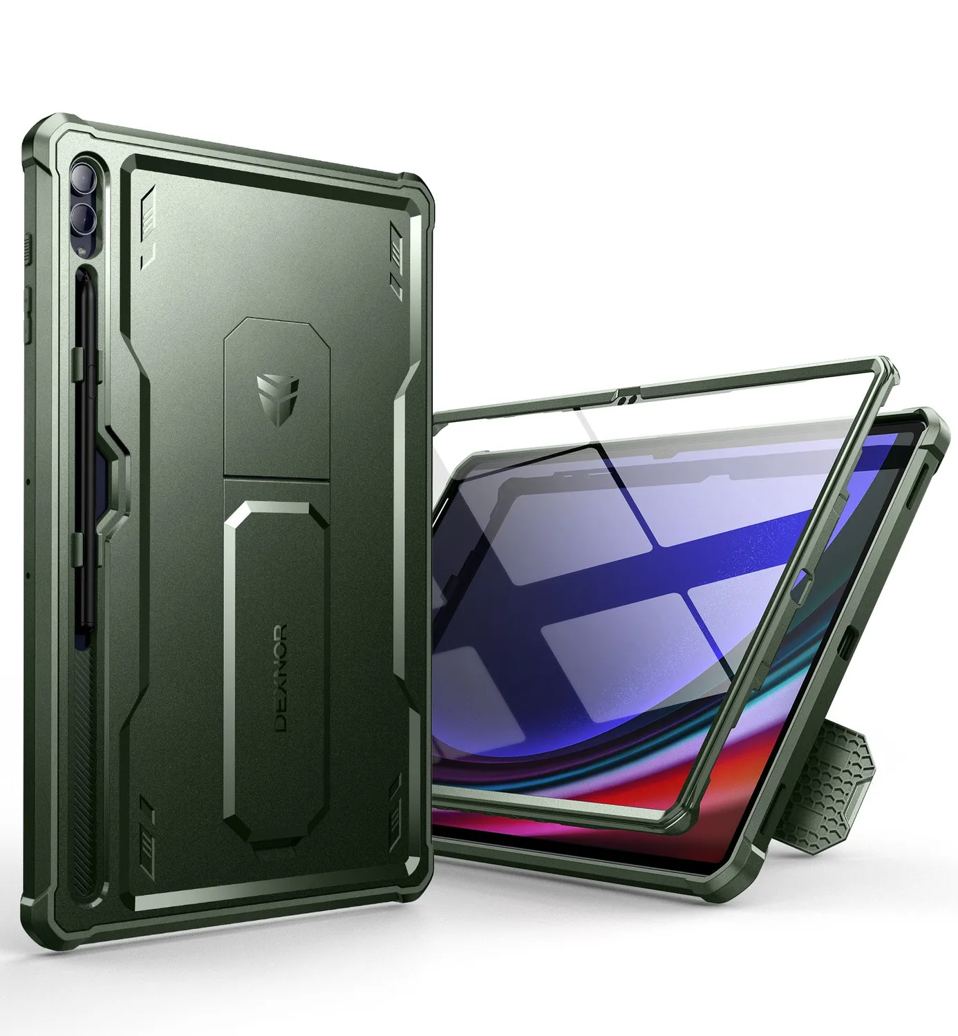 Dexnor Tab S10 Ultra 14.6 cover blu con stand penna