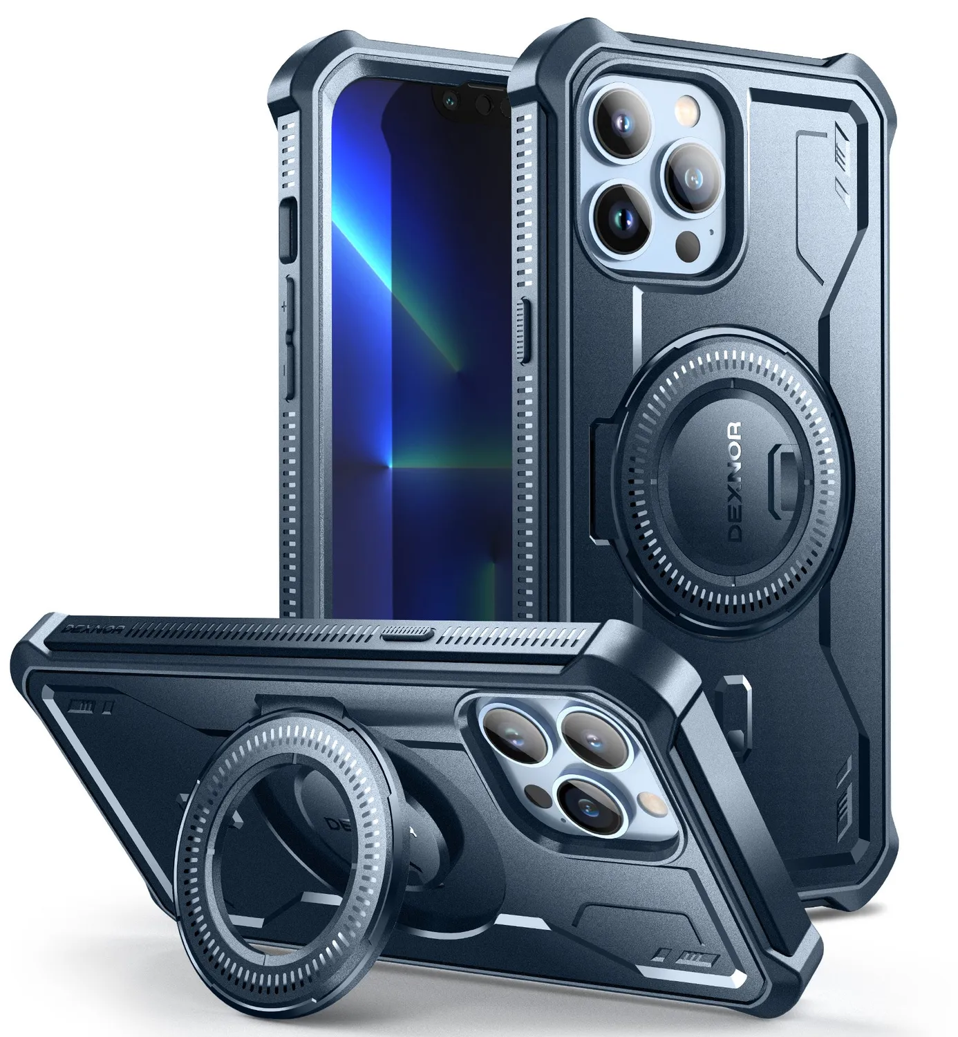 Dexnor cover iPhone 13 Pro Max nera anturto con vetro