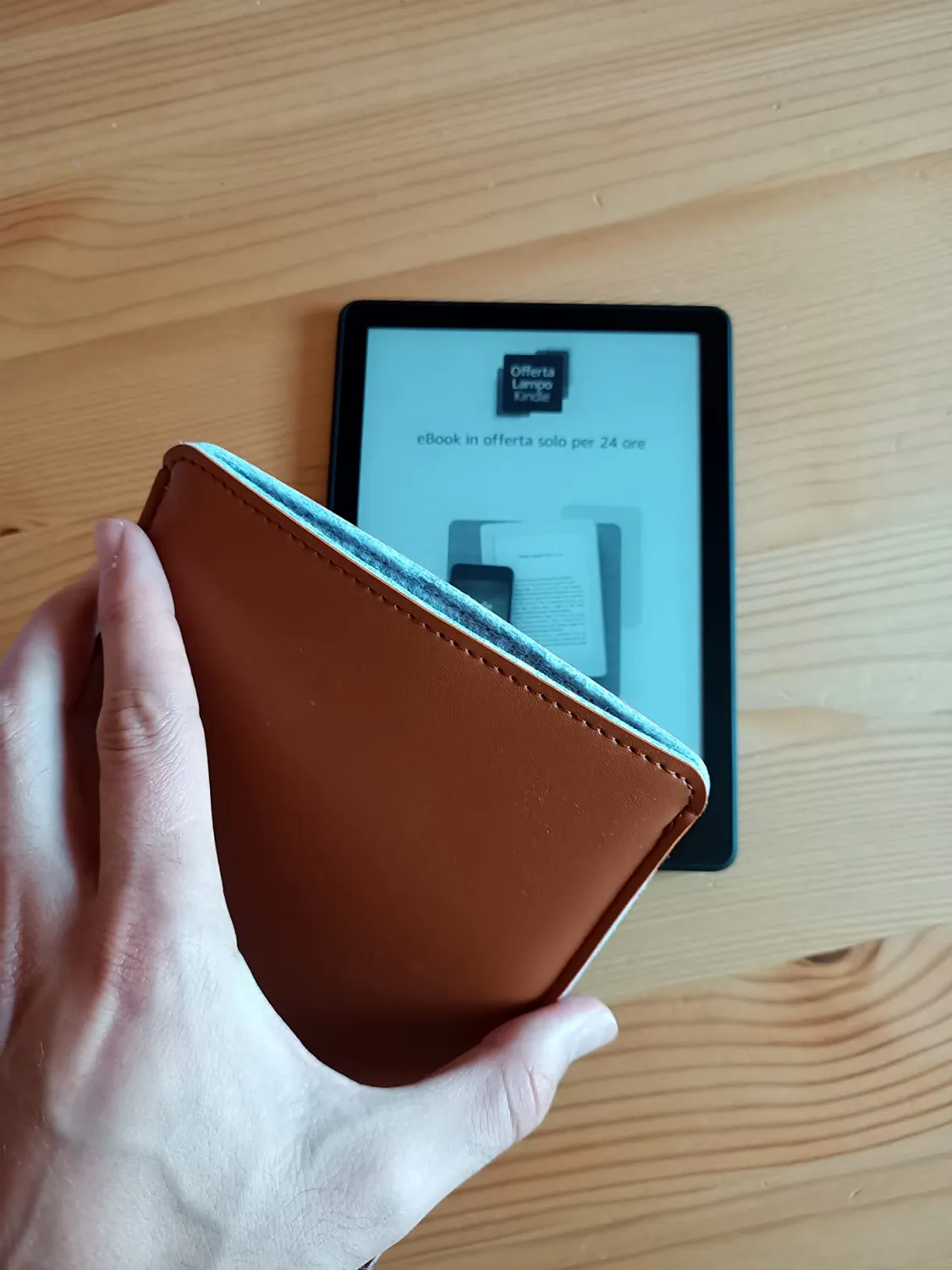 MoKo Borsa Tablet Kindle Oasis 7" Sleeve Ginger Rosso PU