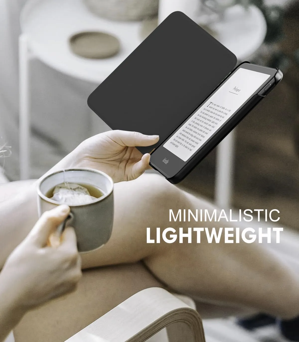 MoKo Kindle Basic 6 12ª Gen cover denim nero sottile