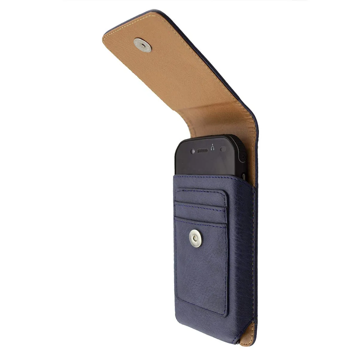caseroxx Cat S42 / S42 H+ custodia outdoor azzurra clip cintura