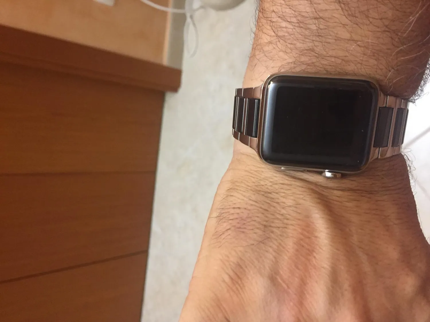 MoKo Apple Watch 42 44 45mm cinturino ceramica nero