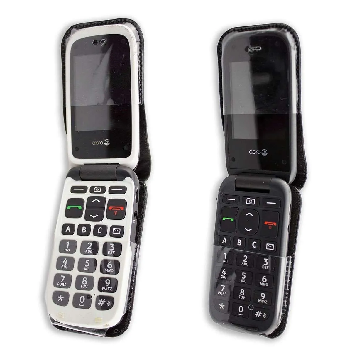 caseroxx Doro PhoneEasy 612 613 borsello pelle nero