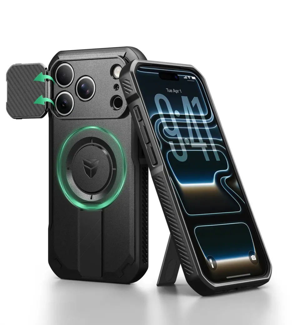 Dexnor iPhone 17 Pro cover nera magnetica antiurto
