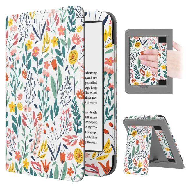 MoKo Custodia Kindle 6" 12a Gen FioriC stand leggera