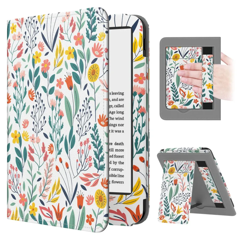 MoKo Custodia Kindle 6" 12a Gen FioriC stand leggera