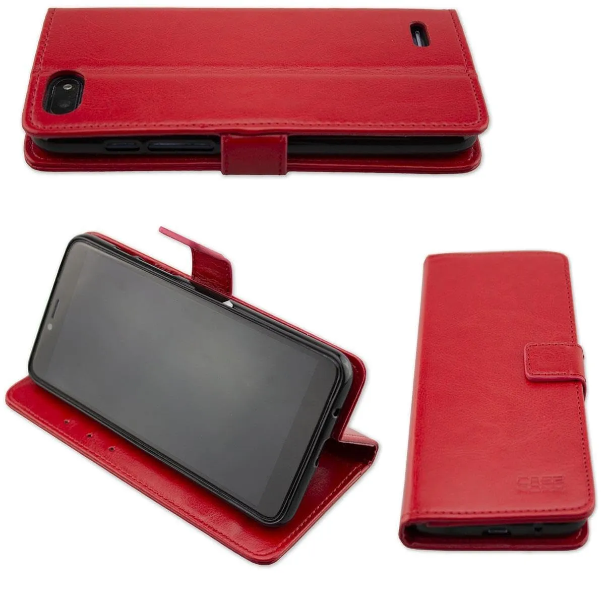 caseroxx Bookstyle custodia Archos Core 57s rossa portacarte