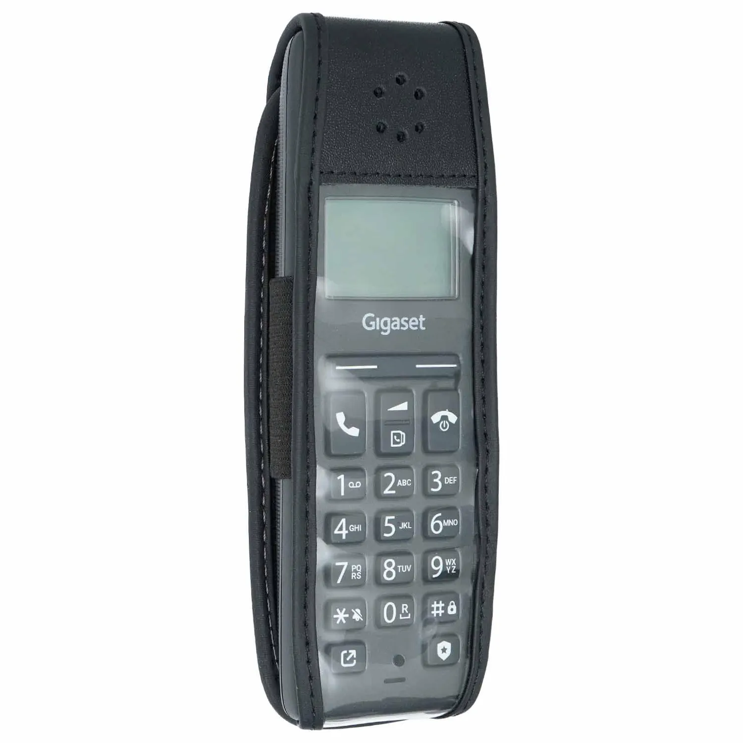 caseroxx Gigaset Pure 120 custodia pelle con clip cintura