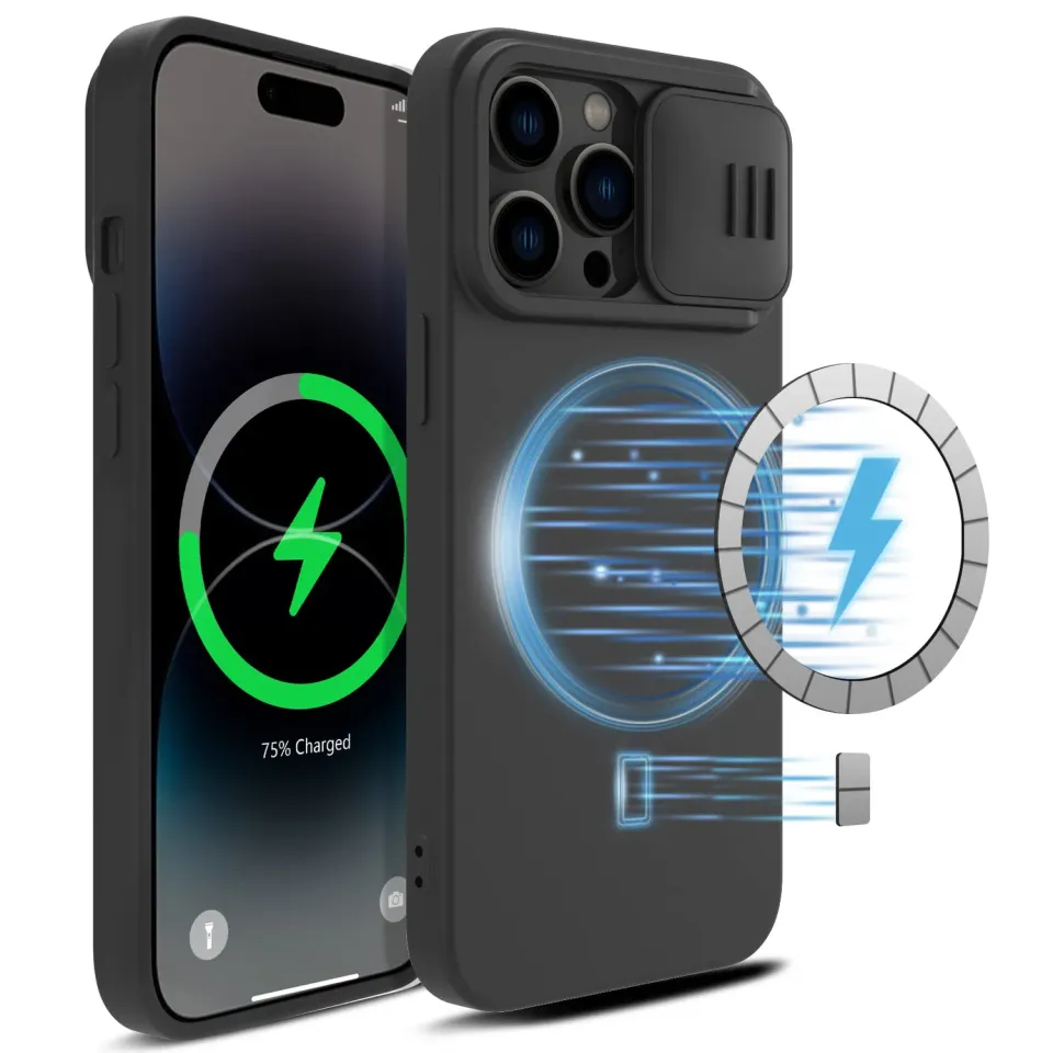 CloudValley iPhone 14 Pro Cover Magnetica MagSafe Nero Antiurto