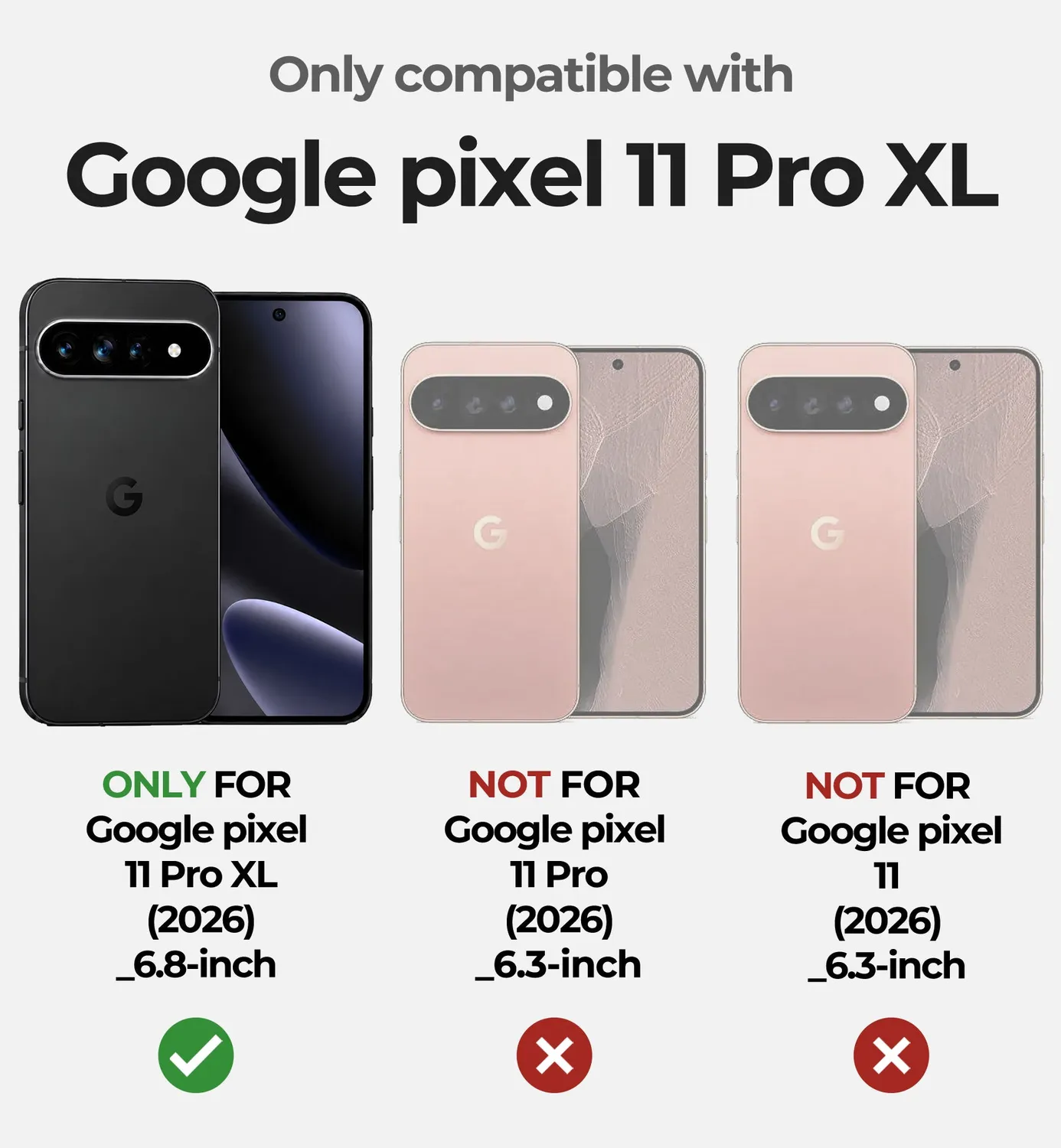 Dexnor Pixel 11 Pro XL cover nera rugged con stand