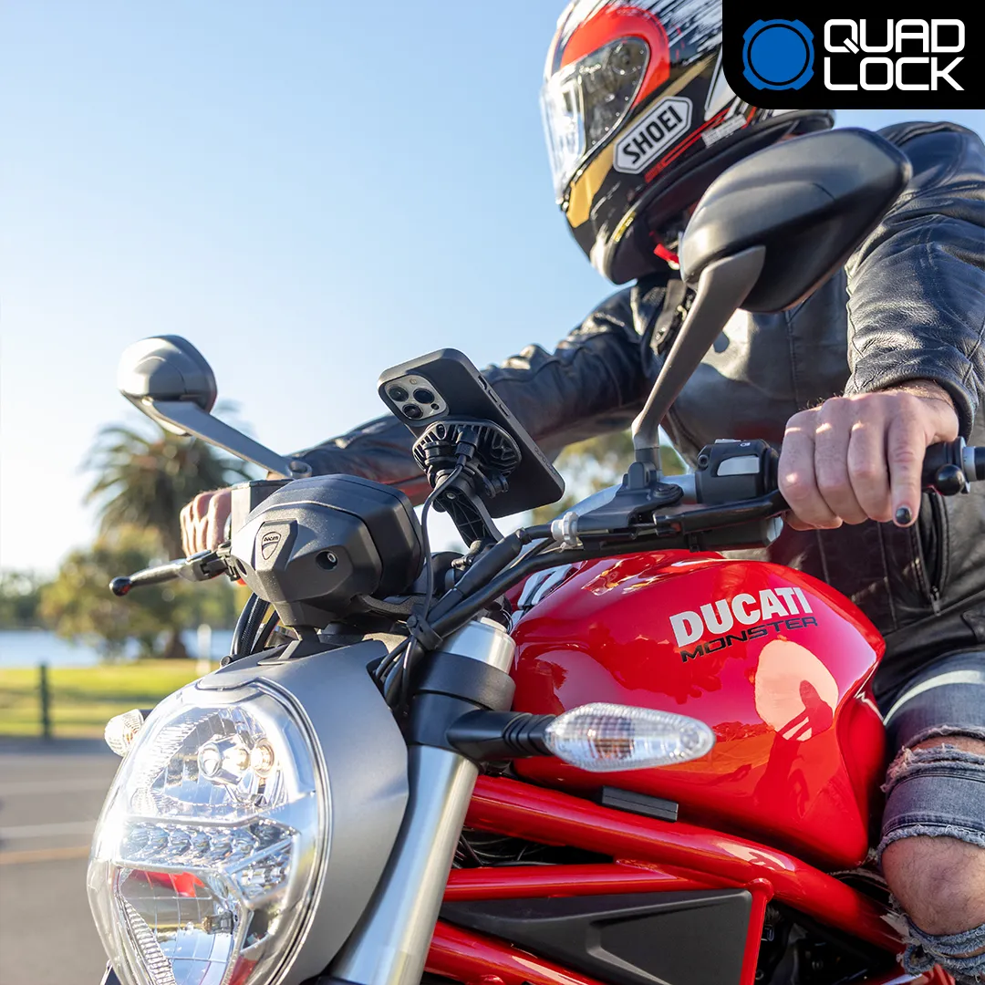 Quad Lock Kit Moto Supporto iPhone + Custodia Antiurto