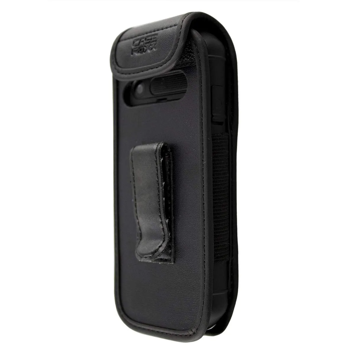 caseroxx Cat B26 borsello pelle clip cintura nero finestra