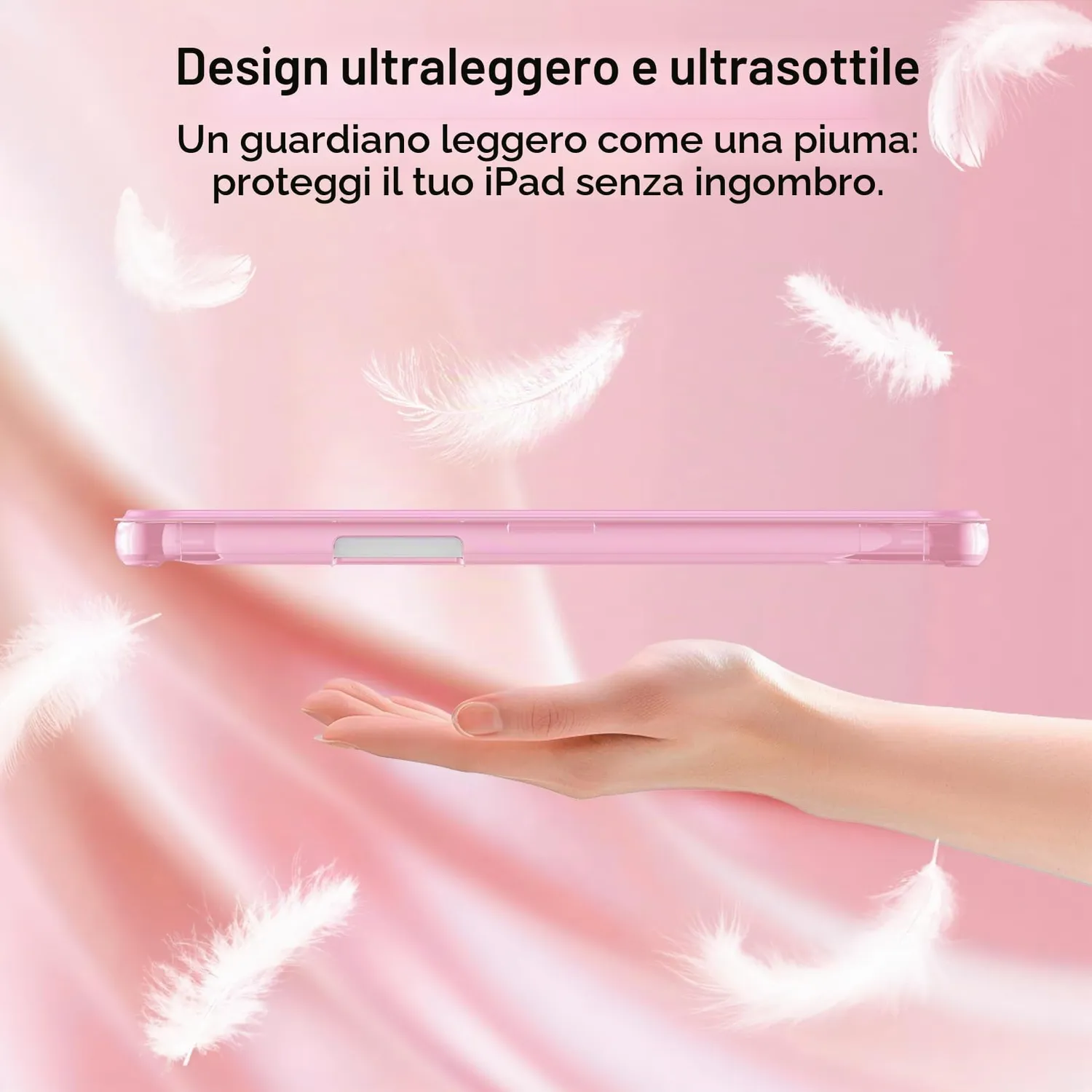 MoKo Cover iPad Mini 7/6 8,3" Rosa con Porta Pencil