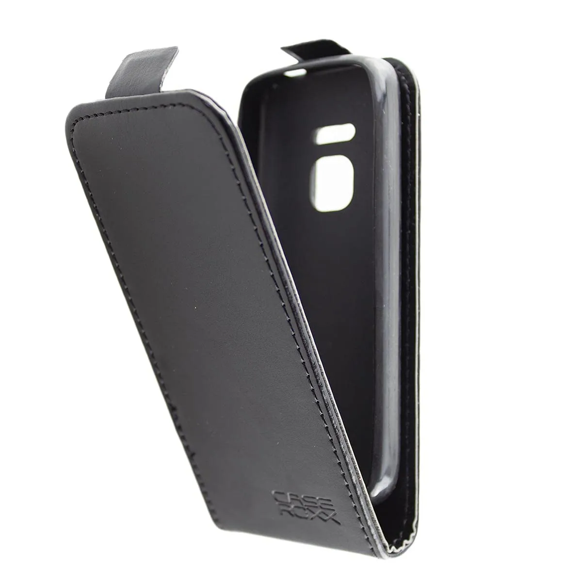 caseroxx Flip Cover Nokia 225 4G custodia libro nero magnetica
