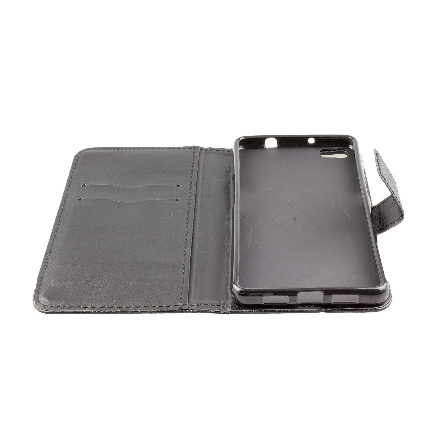 caseroxx Bookstyle custodia Hisense L676 nera portafoglio