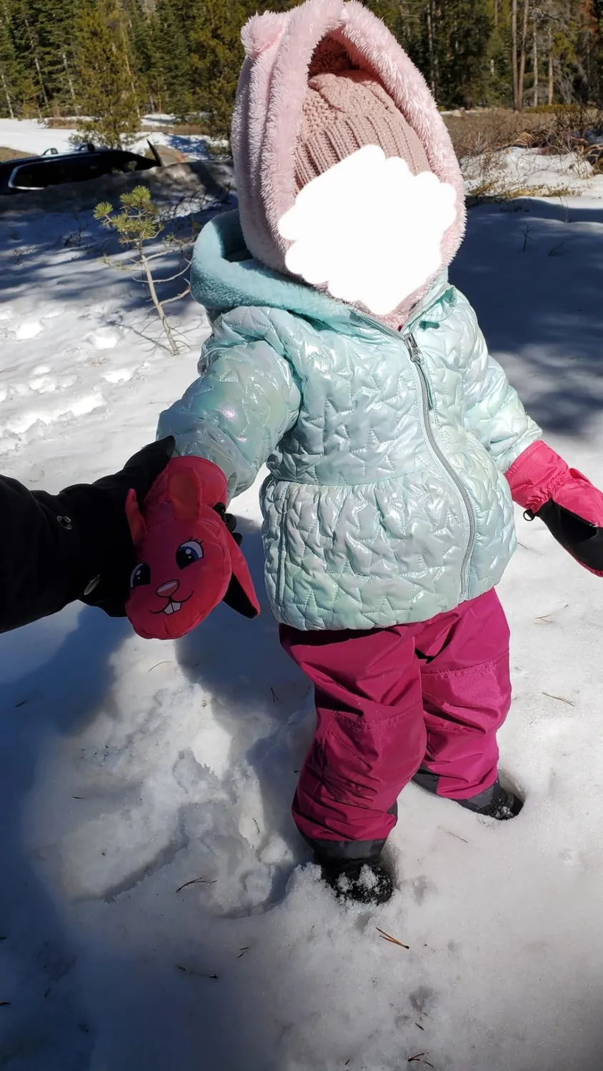 MoKo Guanti Sci Bambini Magenta S 1-3 Anni Impermeabili