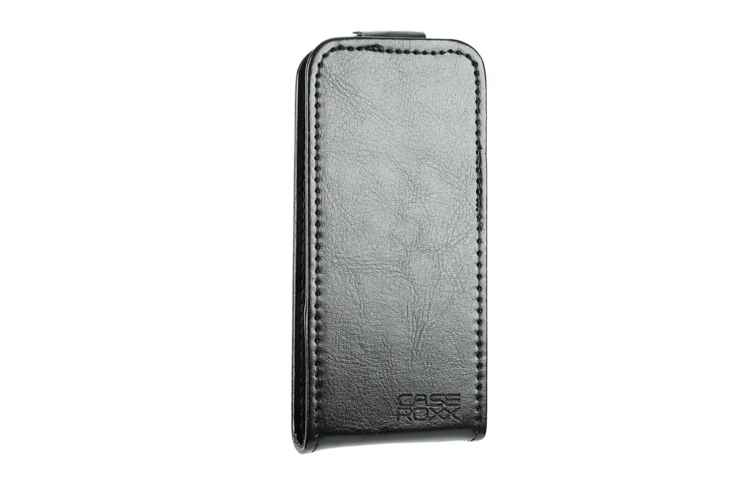 caseroxx Flip Cover Nokia 105 2023 nera pelle
