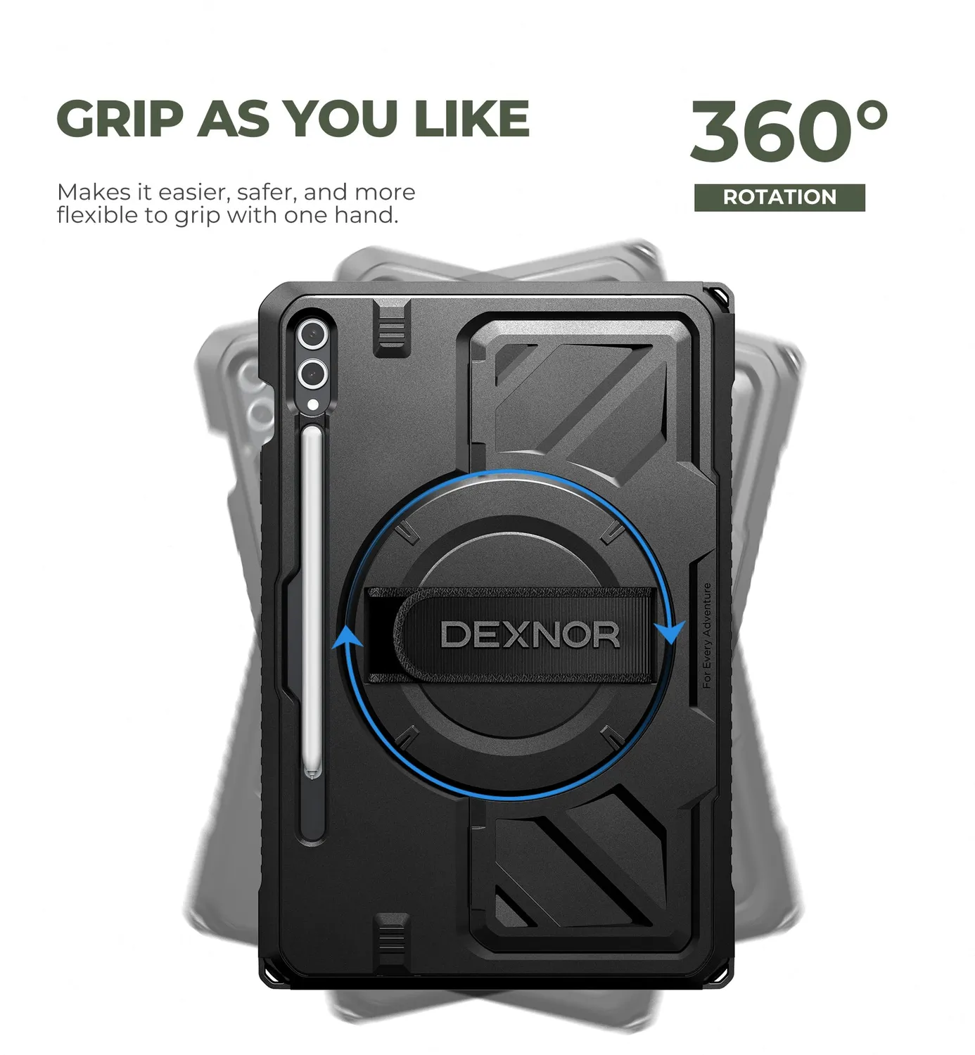 Dexnor Galaxy Tab S10 Plus 12.4 Cover nera