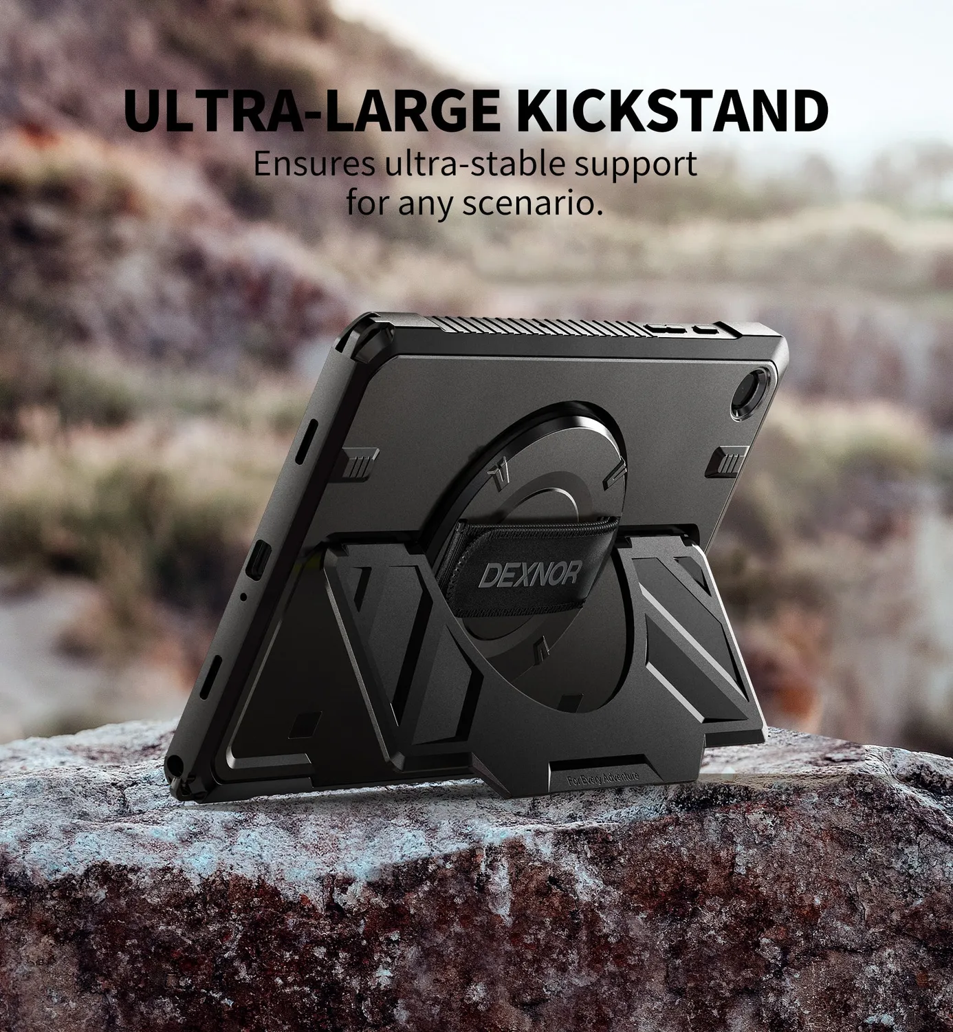 Dexnor Galaxy Tab A9 Plus 11" custodia nera rugged