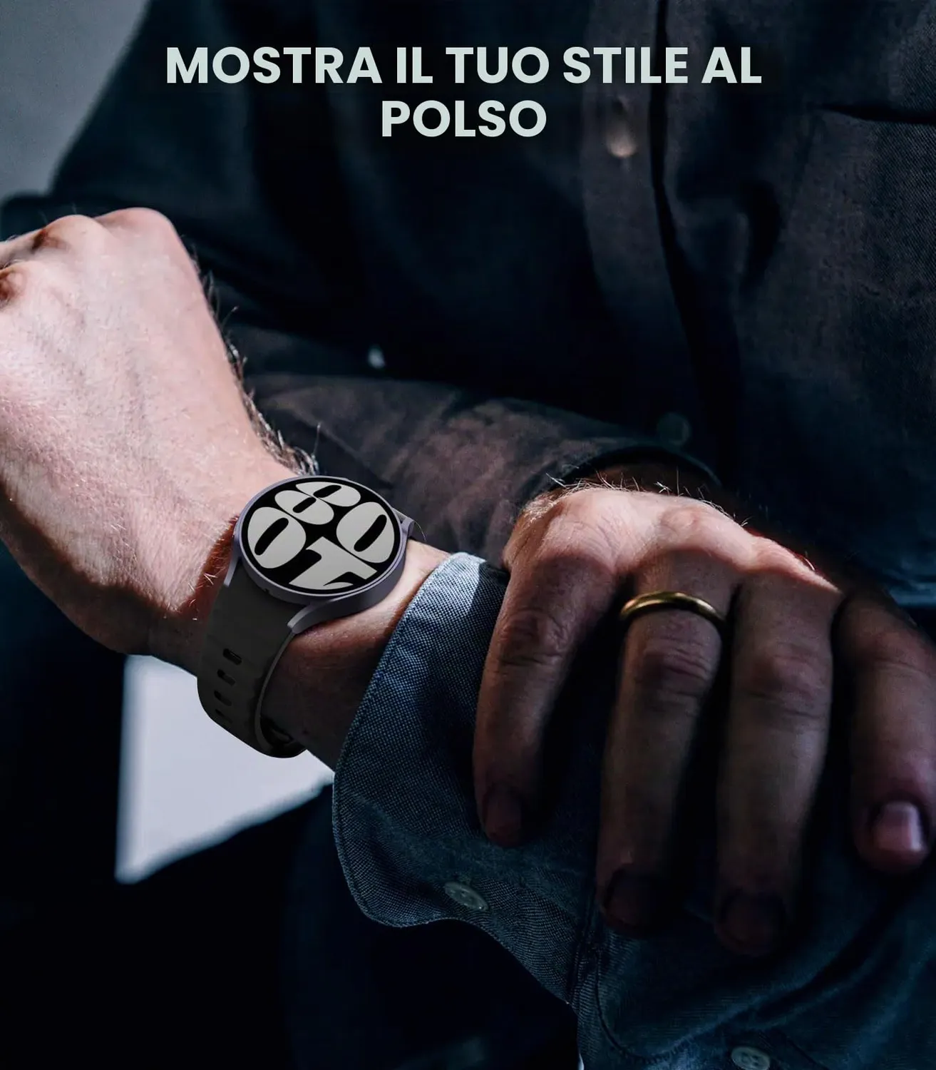 MoKo Cinturino Sport Silicone Galaxy Watch 40/44mm Nero