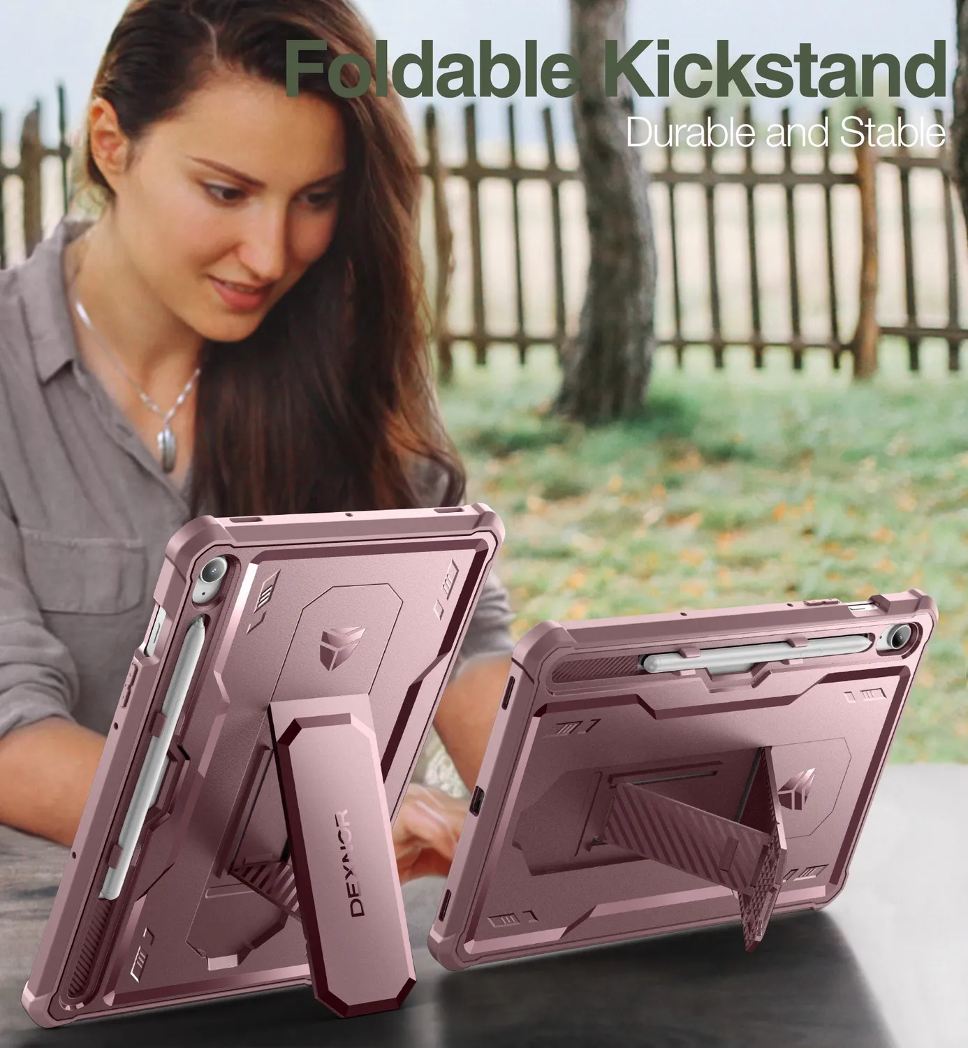Dexnor Galaxy Tab S9 FE custodia rosa antiurto