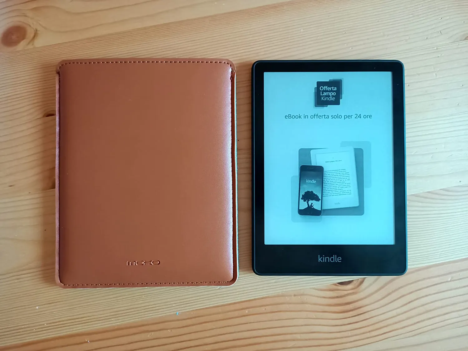 MoKo Borsa Tablet Kindle Oasis 7" Sleeve Ginger Rosso PU