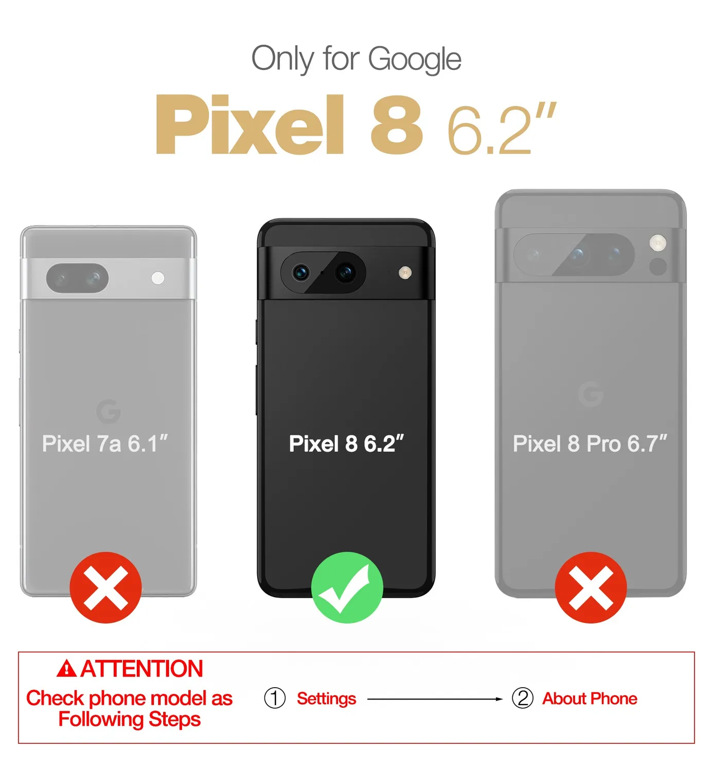Dexnor Pixel 8 custodia nera antiurto con 2 pellicole